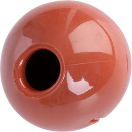 Produktbild von TIAKI Snackball für Hunde mit Rindsgeschmack aus TPR in Braun und Rot Ø 6,5 cm