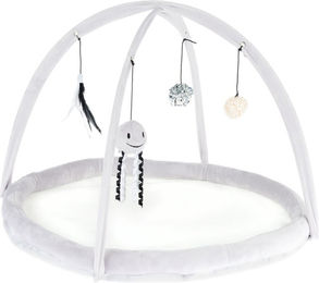 Produktbild von TIAKI Spielbogen Harmony Katzenspielzeug für Kitten aus Polyester in Grau und Weiß