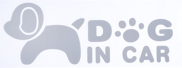 Produktbild von TIAKI Stoßstangen-Aufkleber Dog in Car 20 x 7,5 cm