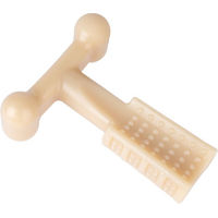 Produktbild von TIAKI T-förmiges Kauspielzeug Peanut Butter aus Nylon für große Hunde in Beige L 14,4 x 12 x 5 cm