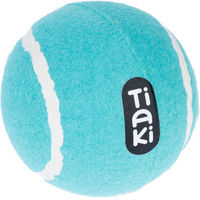 Produktbild von TIAKI Tennisball für Hunde mittelgroß aus Gummi in Blau Türkis Ø 10 cm