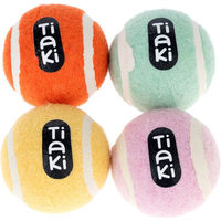 Produktbild von TIAKI Tennisbälle für Hunde aus Gummi im 4er Set bunt Ø 5 cm