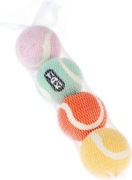 Produktbild von TIAKI Tennisbälle für Hunde aus Gummi im Set mit 4 Stück in verschiedenen Farben