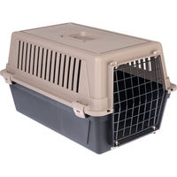 Produktbild von TIAKI Transportbox Luna aus Kunststoff für Kleintiere in Braun und Grau 37 x 58 x 32 cm