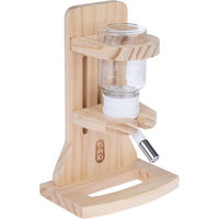 Produktbild von TIAKI Trinkflasche aus Holz für Hamster und Mäuse in Beige 120 ml - 120 ml