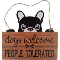 Produktbild von TIAKI Türschild Dogs Welcome People Tolerated 1 Stück