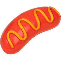Produktbild von TIAKI Ultrastarkes Kauspielzeug Hotdog aus TPR in Orange Gelb Rot Ø 6,5 x L 15 cm