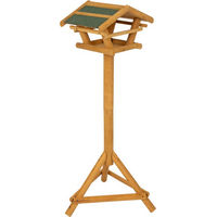 Produktbild von TIAKI Vogelfutterhaus aus Holz mit Ständer in Braun L 38 x B 28 x H 100 cm