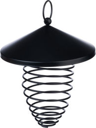 TIAKI Vogelhaus Meisenknödelhalter Pilz aus Metall in Schwarz Ø 14,5 x H 15 cm – Bild 1 von 1