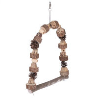 Produktbild von TIAKI Vogelschaukel aus Holz in Braun Größe L B 32 x H 45 cm