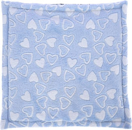 Produktbild von TIAKI Wasserdichtes Plüschkissen für Kleintiere wie Kaninchen und Meerschweinchen Blau 50 x 50 cm