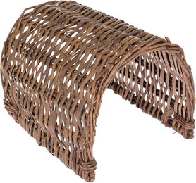 Produktbild von TIAKI Weidentunnel Spielzeug für Kaninchen und Meerschweinchen Braun L 25,5 x B 21,5 x H 18 cm