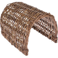 Produktbild von TIAKI Weidentunnel Spielzeug für Kaninchen und Meerschweinchen Braun L 25,5 x B 21,5 x H 18 cm