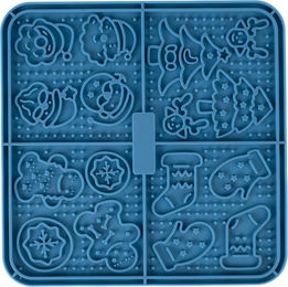 Produktbild von TIAKI Weihnachtliche Schleckmatte aus Silikon Intelligenzspielzeug 16 x 16 x 0,8 cm