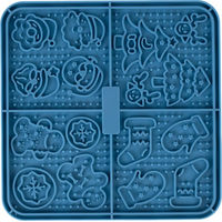 Produktbild von TIAKI Weihnachtliche Schleckmatte aus Silikon Intelligenzspielzeug 16 x 16 x 0,8 cm