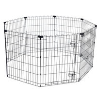 Produktbild von TIAKI Welpen Laufstall aus Metall Größe M 8 Paneele 61 x 76 cm