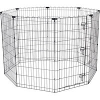 Produktbild von TIAKI Welpen Laufstall aus Metall mit 8 Paneelen B 61 x H 106 cm - 8 x 61 cm