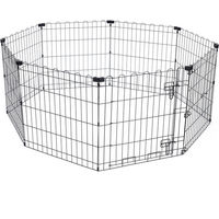 Produktbild von TIAKI Welpenlaufstall aus Metall Größe S mit 8 Paneelen B 61 x H 64 cm