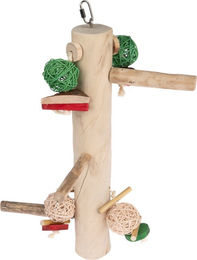 Produktbild von TIAKI XL Papagei Schaukel Kletterstange aus Java Holz in Natur Braun L 51 x B 25 x H 19 cm