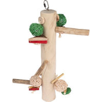 Produktbild von TIAKI XL Papagei Schaukel Kletterstange aus Java Holz in Natur Braun L 51 x B 25 x H 19 cm