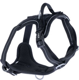 Produktbild von TIAKI Y-Geschirr Perfect Fit für Hunde Schwarz Größe S mit 48-61 cm Brustumfang aus Polyester