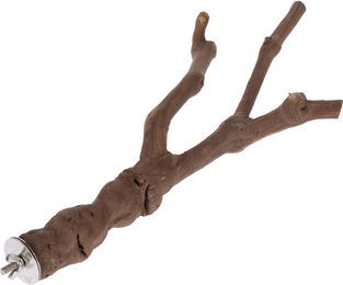 TIAKI Y-Vogelsitzstange Weinrebe aus Naturholz für Vögel und Papageien Größe XL Ø 3,5 x L 40 cm Braun – Bild 1 von 1