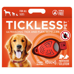 Produktbild von TickLess PET Ultraschallgerät gegen Zecken und Flöhe orange für alle Tiergrößen und Altersstufen