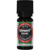 Produktbild von TierGlück Wurmerli Liquid mit Walnuss und Angelikawurzel für Hunde zur Unterstützung der Magen-Darm-Gesundheit