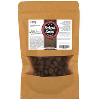 Produktbild von TierGlück Zeckerli Drops mit Kokosnuss und Kardewurzel für Hunde ohne Zucker 92g