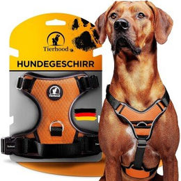 Tierhood Hundegeschirr Y-Geschirr aus Polyester Orange Größe S – Bild 1 von 3