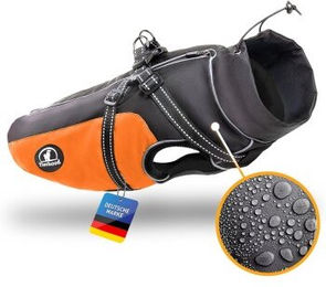 Tierhood Hunderegenmantel wasserabweisend orange Größe M – Bild 1 von 3
