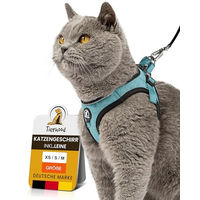 Produktbild von Tierhood Katzengeschirr mit Leine für Kitten in Blau Größe S