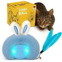 Produktbild von Tierhood Turboball Katzenspielzeug aus Plüsch in Blau