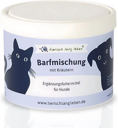 tierisch lang leben Barfmischung Kräuter Pulver für Hunde ohne Farb- und Aromastoffe sowie Konservierungsstoffe – Bild 1 von 2