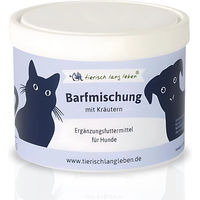 Produktbild von tierisch lang leben Barfmischung Kräuter Pulver für Hunde ohne Farb- und Aromastoffe sowie Konservierungsstoffe
