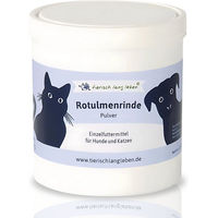 Produktbild von tierisch lang leben Rotulmenrinde Pulver für Hund und Katze zur Unterstützung der Magen-Darm-Gesundheit 1000g