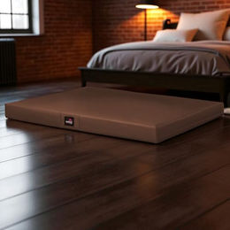 tierlando Alice Easy Clean Orthopädische Hundematratze aus Kunstleder Braun 80x60cm – Bild 1 von 6