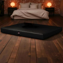 tierlando Alice Easy Clean Orthopädische Hundematratze aus Kunstleder Schwarz 120x90cm – Bild 1 von 5