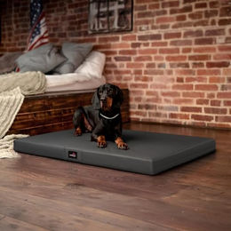 tierlando Alice Easy Clean Orthopädische Hundematratze aus Kunstleder XL 120x90cm Graphit – Bild 1 von 5