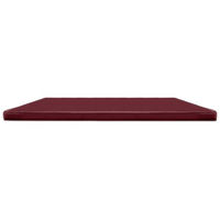 Produktbild von tierlando Carlos Ortho-Medic Orthopädische Hundematratze aus Kunstleder mit Visco Memory Foam in Rot Größe 100x80cm
