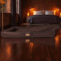 Produktbild von tierlando Clifford VIP Orthopädische Hundematratze mit Latexkern in Braun 85x60cm allergikergeeignet
