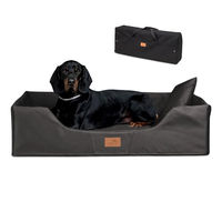 Produktbild von tierlando Columbus Orthopädisches Reisehundebett mit Visco-Matratze faltbar Graphit 80x60cm
