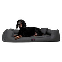 Produktbild von tierlando Goofy Orthopädisches Hundebett für große Hunde XL in Graphit mit waschbarem Polyester-Bezug