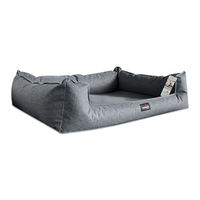Produktbild von tierlando Goofy Orthopädisches Hundebett mit Memory Foam für große Hunde XL Dunkelgrau Meliert
