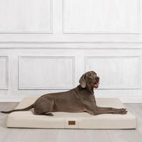 Produktbild von tierlando Hugo Ortho Plus Orthopädische Hundematratze mit Memory Foam für große Hunde in Beige 150x100cm