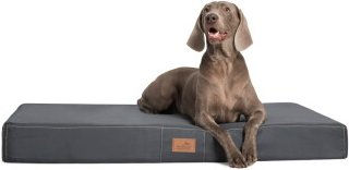 Tierlando HUGO Ortho Plus Orthopädische Hundematratze mit Memory Foam Schwarz Grau 1,2 m - 120 cm – Bild 1 von 2