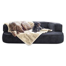 tierlando Hundedecke Lilly Plüschdecke für Hunde und Katzen in Beige Größe S – Bild 1 von 5