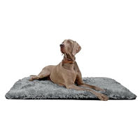 Produktbild von tierlando Hundeliegedecke Shary Hundematte aus Zottelplüsch in Graphit Grau 140x100cm