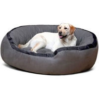 Produktbild von Tierlando LANA Hundebett Velours Grau XL 1,2 m x 1,05 m x 30 cm