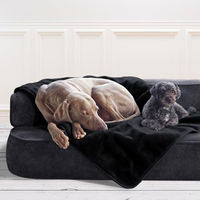 Produktbild von tierlando Lilly Plüschdecke für Hunde und Katzen Schwarz XL - 150 cm